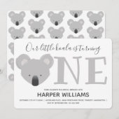 Koala om één dier uit te zetten kaart (Voorkant / Achterkant)