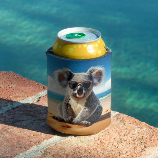 Koala on a sandy beach blikjeskoeler (Insitu Zwembad)