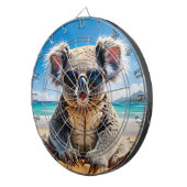 Koala on a sandy beach Merry Christmas Dartbord (Voorkant Rechts)