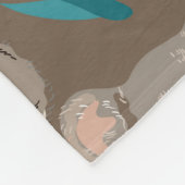 Koala op een neutrale bruine achtergrond naadloos  fleece deken (Hoek)