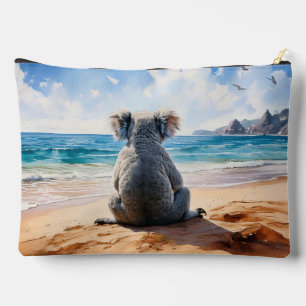Koala op een zandstrand etui