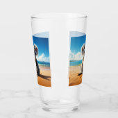 Koala op een zandstrand glas (Links)