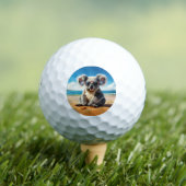 Koala op een zandstrand golfballen (Insitu Shirt)