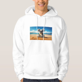 Koala op een zandstrand hoodie