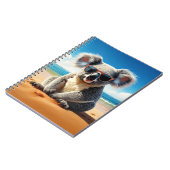 Koala op een zandstrand notitieboek (Linkerzijde)