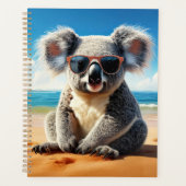 Koala op een zandstrand planner (Voorkant)