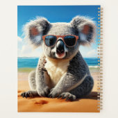 Koala op een zandstrand planner (Achterkant)
