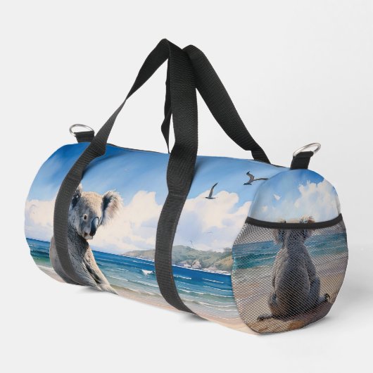 Koala op een zandstrand plunjezak (Rechterhoek)