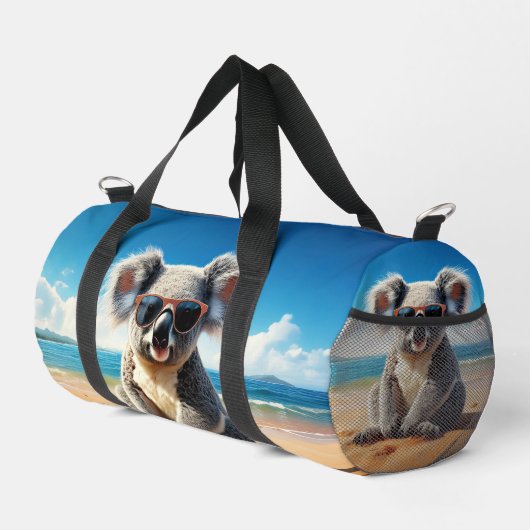 Koala op een zandstrand plunjezak (Rechterhoek)