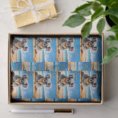 Koala op een zandstrand Vrolijk kerstfeest Tissuepapier (Geschenk)