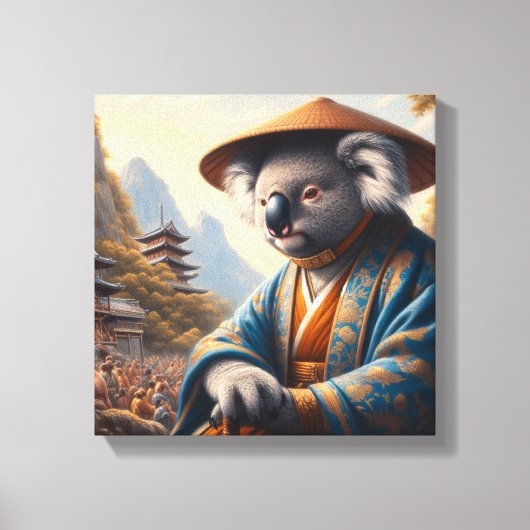 Koala Oud Japan Canvas Afdruk (Voorkant)