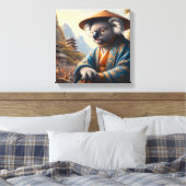 Koala Oud Japan Canvas Afdruk (Insitu (Slaapkamer))