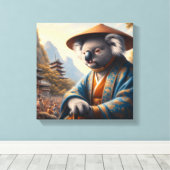 Koala Oud Japan Canvas Afdruk (Insitu (Houten vloer))
