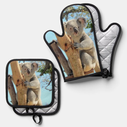 Koala Ovenwant & Pannenlap Set (Voorkant / Achterkant)