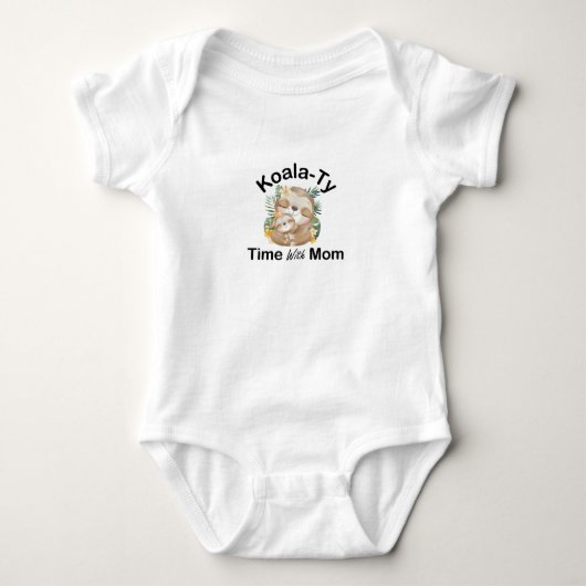 koala over tijd met mam Cute Koala Baby Romper (Voorkant)