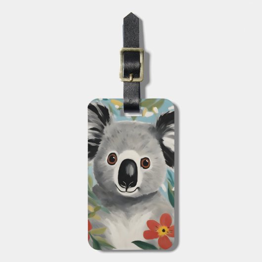 Koala Painting Bagagelabel (Voorkant verticaal)