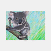Koala Painting Fleece Deken (Voorkant (Horizontaal))