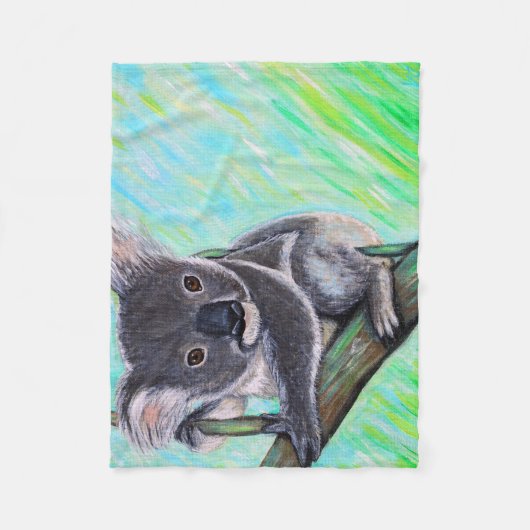 Koala Painting Fleece Deken (Voorkant)