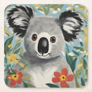 Koala Painting Kartonnen Onderzetters