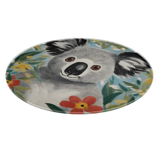 Koala Painting Snijplank (Hoek)