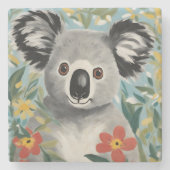 Koala Painting Stenen Onderzetter (Voorkant)
