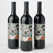 Koala Painting Wijn Etiket (Flessen)