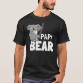 Koala Papa Beer Tshirt Vegan Vaderdag Gift (Voorkant)
