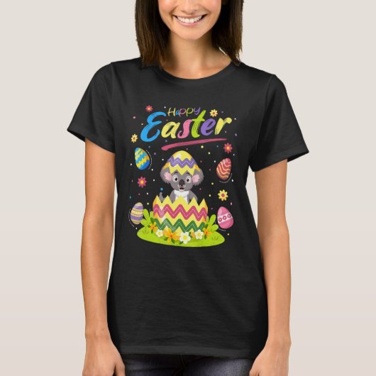 Koala Pasen Easter Egg Koala Happy Pasen T-shirt (Voorkant)