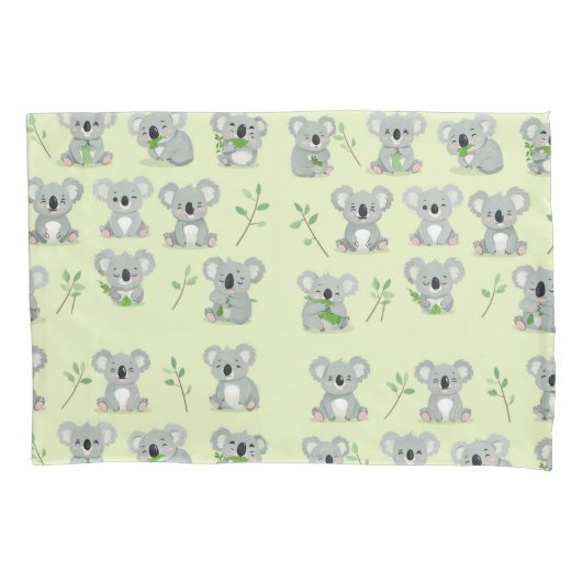 Koala Pattern Kussensloop (Voorkant)