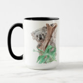 Koala Peek-A-Boo over een Mok (Links)