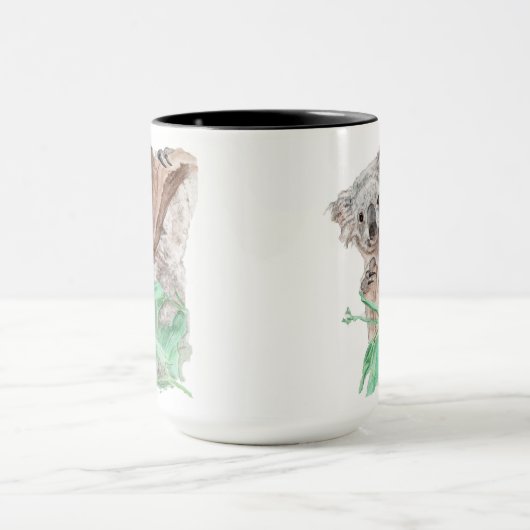 Koala Peek-A-Boo over een Mok (Midden)