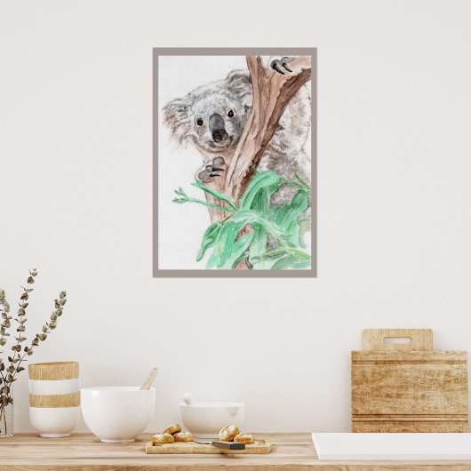 Koala, Peek-a-Boo Poster (Keuken)