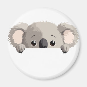 Koala Peeking Schattigee Schattige Funny Animal Ca Magneet