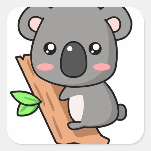 Koala plein stickers (Voorkant)