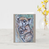 Koala Plus One Kaart (Gele Bloem)