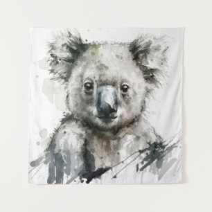 Koala Portret Dierenschilderij Wildlife Outdoors Wandkleed