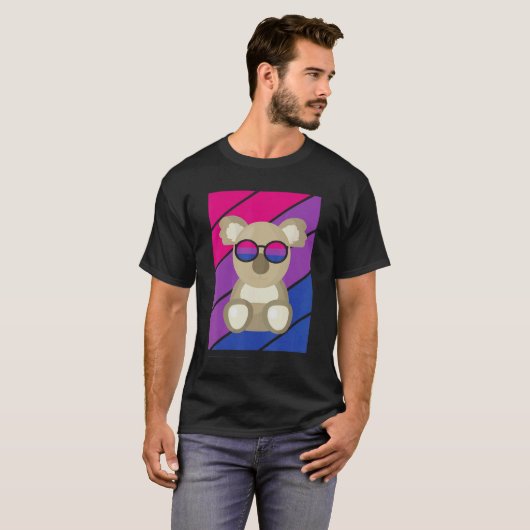 Koala Pride Bisexual Flag Lgbtq Proud Ally Pride S T-shirt (Voorkant volledig)