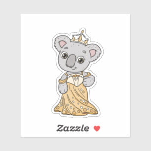 Koala Princess Sticker