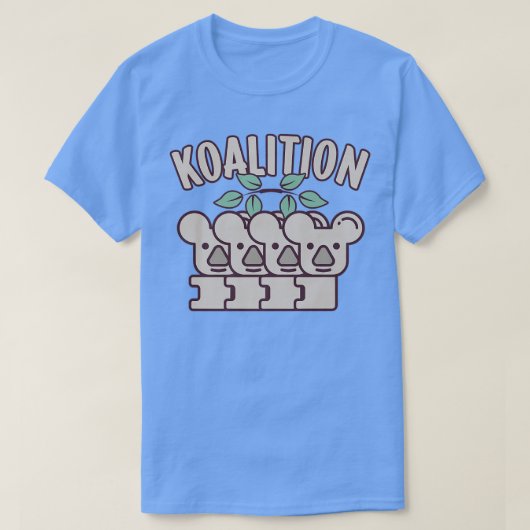Koala Pun Koalition, Funny Animal Pun Koala Bear T-shirt (Design voorkant)