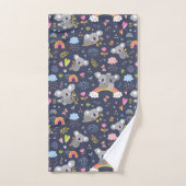 Koala Rainbow Love Pattern Bad Handdoek (Handdoek)