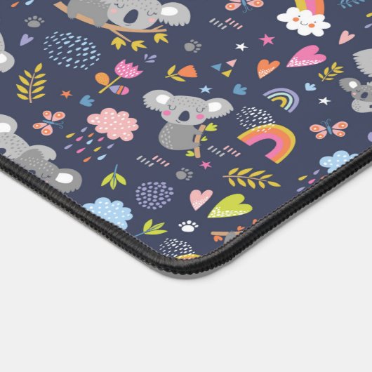Koala Rainbow Love Pattern Bureaumat (Hoek)