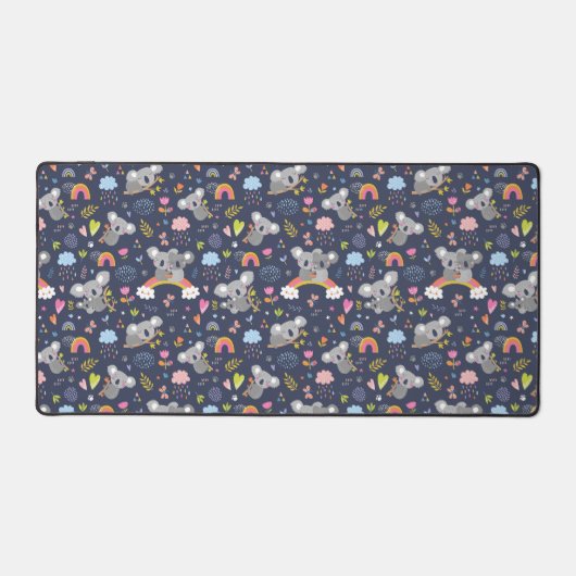Koala Rainbow Love Pattern Bureaumat (Voorkant)