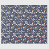 Koala Rainbow Love Pattern Cadeaupapier (Vlak)