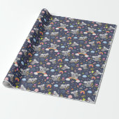 Koala Rainbow Love Pattern Cadeaupapier (Uitgerold)