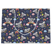 Koala Rainbow Love Pattern Groot Cadeauzakje (Voorkant)