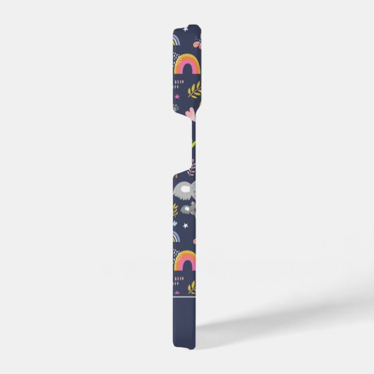 Koala Rainbow Love Pattern iPhone Hoesje (Rechterkant)