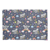 Koala Rainbow Love Pattern Kussensloop (Voorkant)