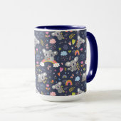 Koala Rainbow Love Pattern Mok (Voorkant rechts)