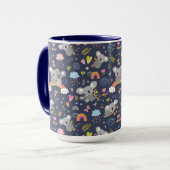 Koala Rainbow Love Pattern Mok (Voorkant links)