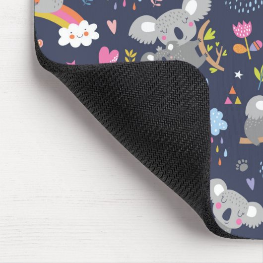 Koala Rainbow Love Pattern Muismat (Hoek)